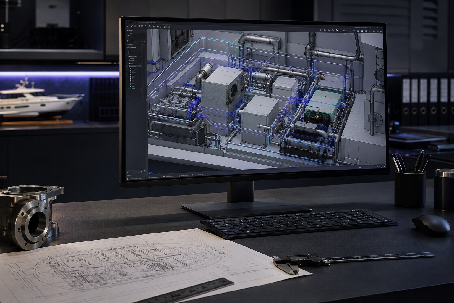 Equipment-layout and installation planning engineering example