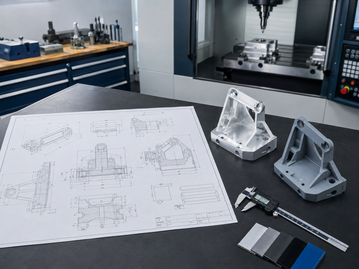 Technical drawings and manufacturing files engineering example